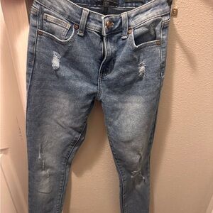 Kendall & Kylie Light Blue Distressed Skinny Jeans